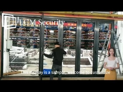 Cửa gấp bằng kính nhôm ngang Cửa gấp bằng kính kép thông gió