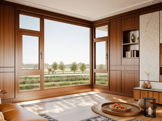 Home Aluminium Casement Windows mở ngang với khóa