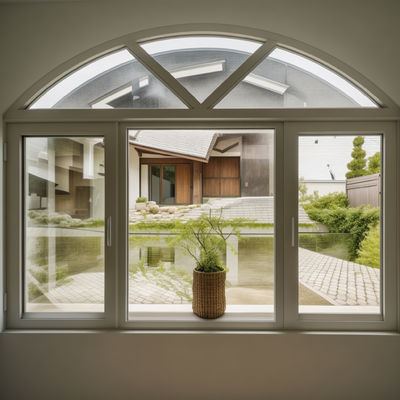 Phong cách Pháp Bottom Hung Casement Windows Aluminium chống gió