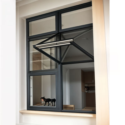 Cửa sổ gấp đôi hiện đại Custom Aluminum Glass Sliding Folding Window