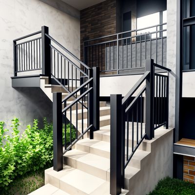 OEM hiện đại cầu thang tay cầm balustrade nhôm thiết kế thanh lịch