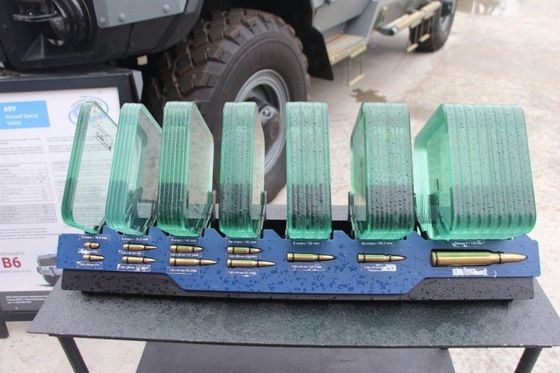 Kháng tác động cao nhiều lớp tấm thủy tinh đạn đạo bền và lâu dài để bảo vệ tối ưu
